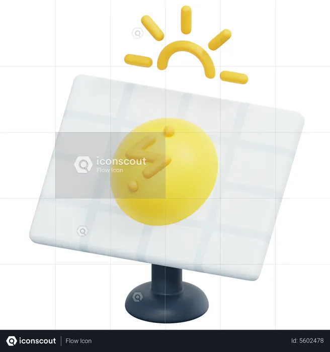 Solar Panel  3D Icon