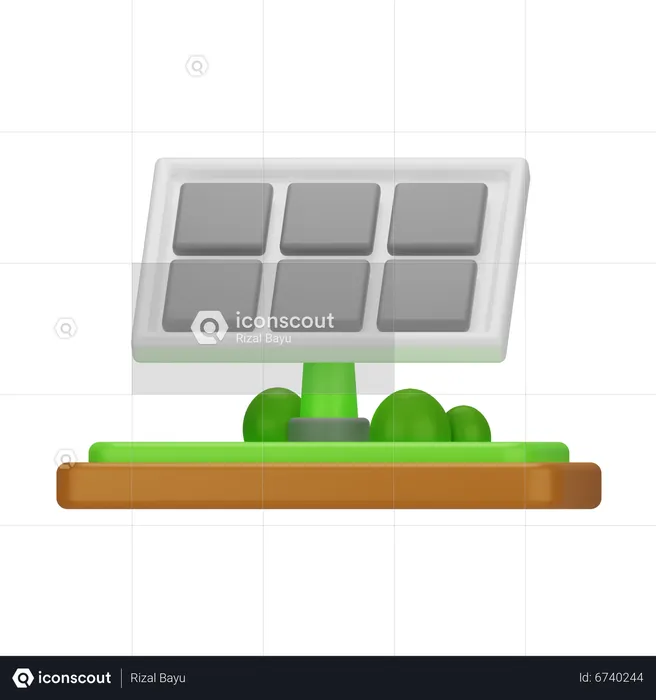 Solar Panel  3D Icon