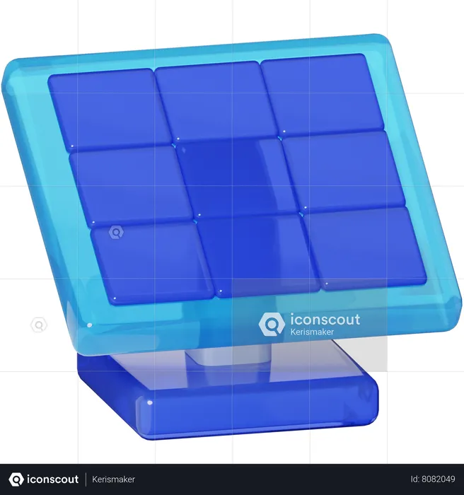 Solar Panel  3D Icon