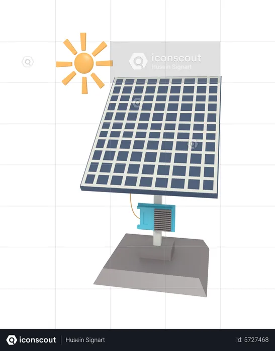 Solar Panel  3D Icon