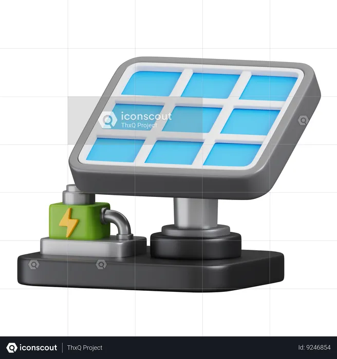 Solar Panel Energy  3D Icon