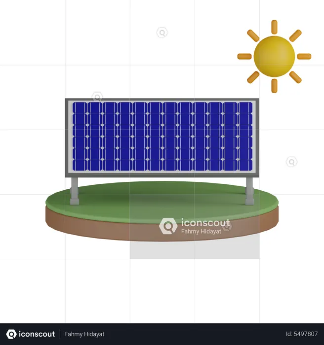 Solar Panels  3D Icon