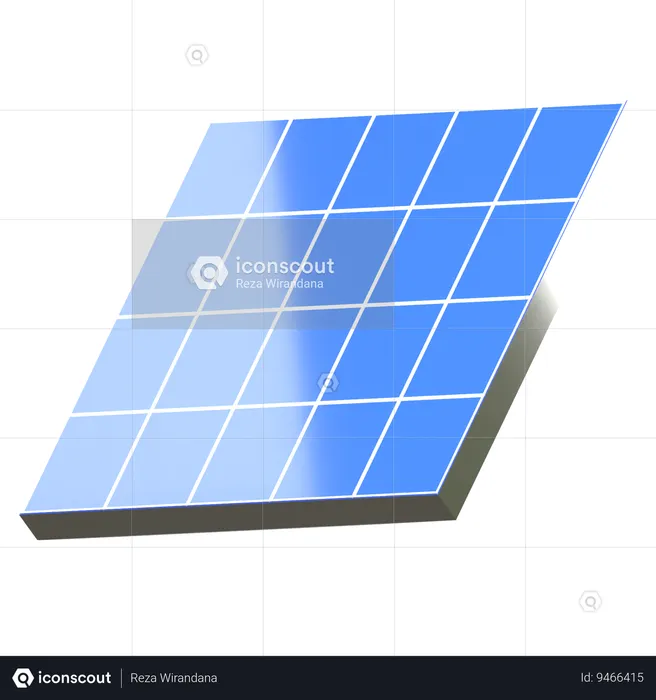 Solar Panels  3D Icon