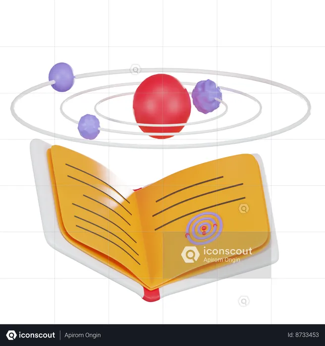 Solar System Book  3D Icon