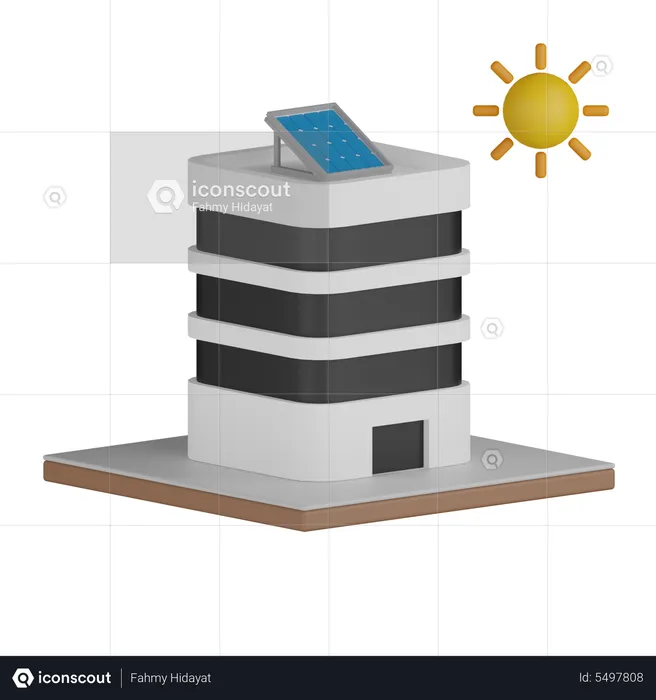 Solar Tower  3D Icon