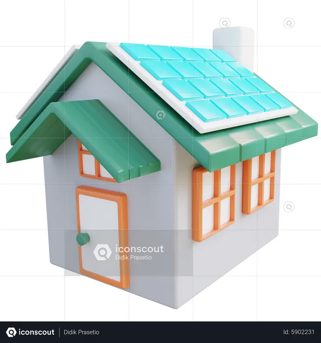 Solarhaus  3D Icon