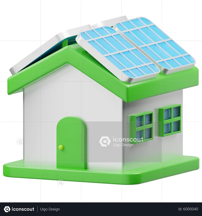 Solarhaus  3D Icon