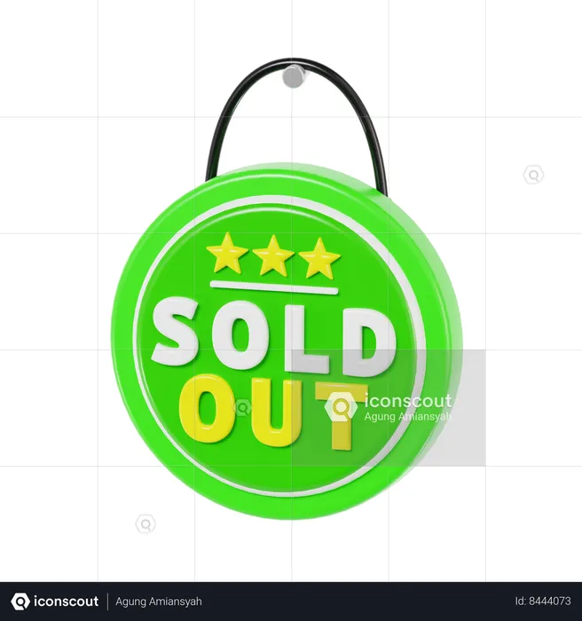 Sold Out  3D Icon