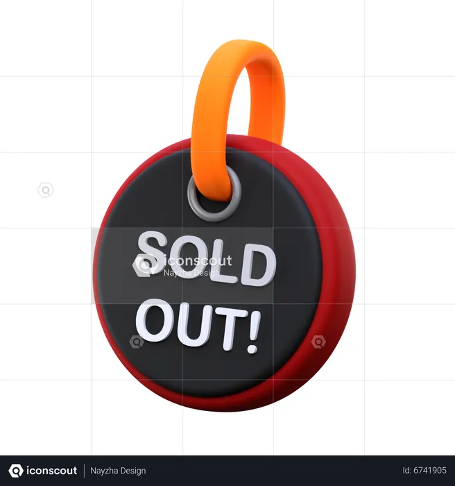 Sold Out  3D Icon