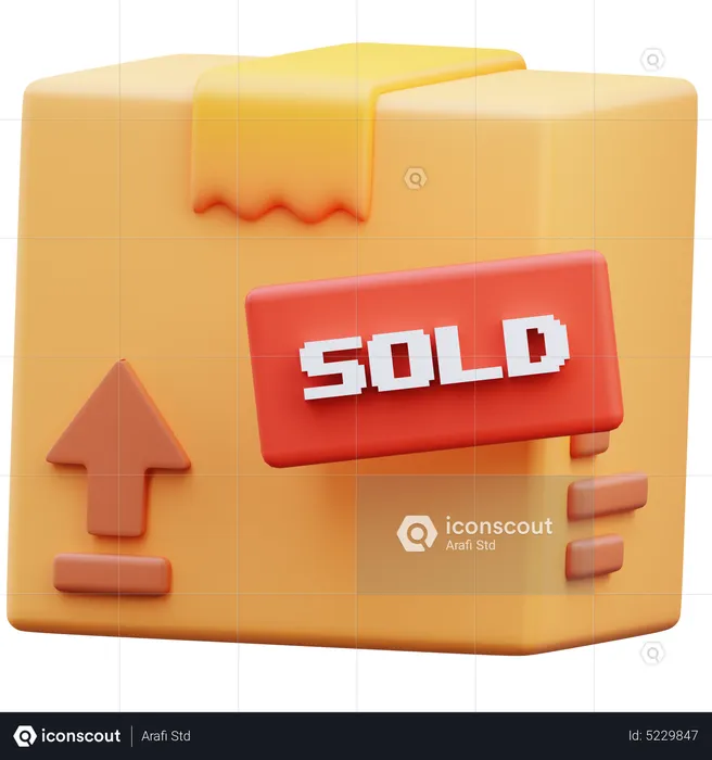 Sold Package  3D Icon
