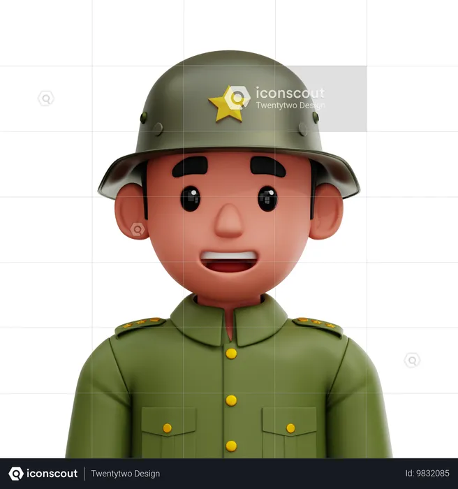 Soldado  3D Icon