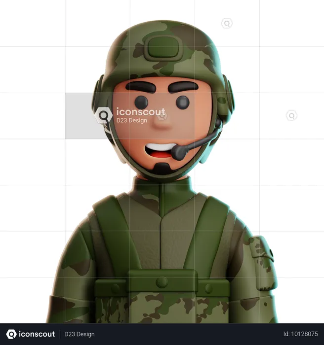 Soldat  3D Icon