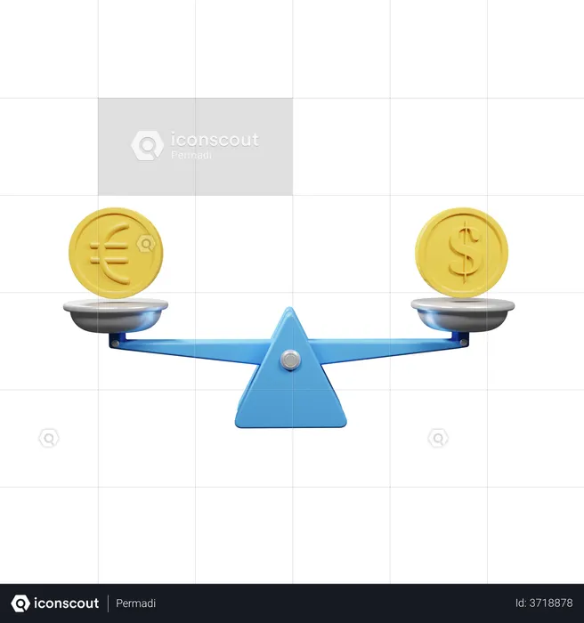 Solde monétaire  3D Icon