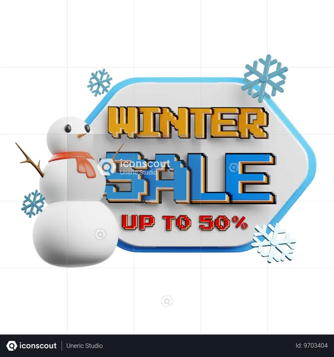 Soldes d'hiver  3D Icon