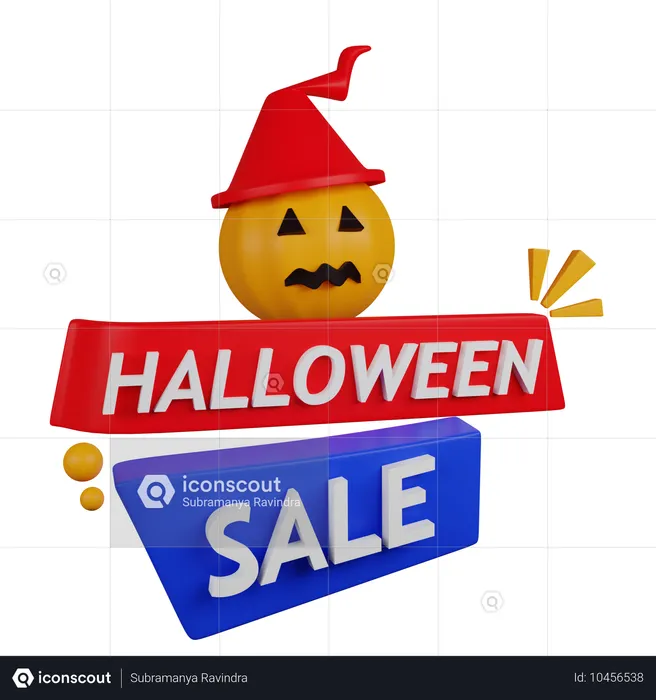 Vente d'Halloween  3D Icon