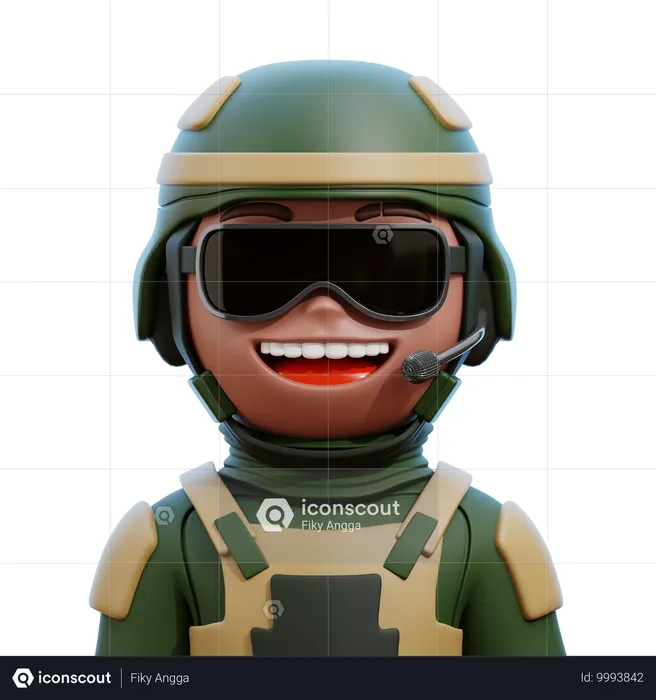 Soldier Avatar  3D Icon