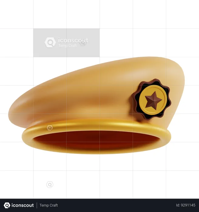 Soldier Beret  3D Icon