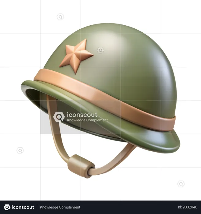 Soldier Helmet  3D Icon