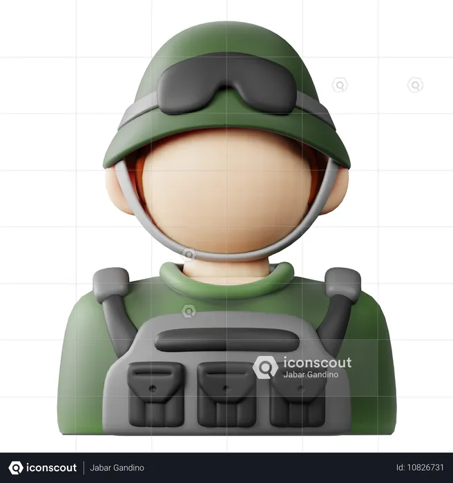 Soldier Icon  3D Icon