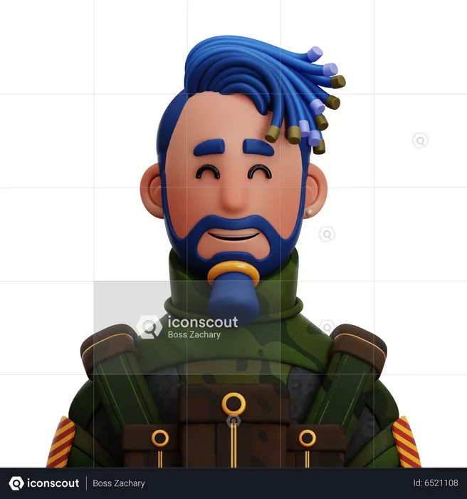 Soldier Man  3D Icon