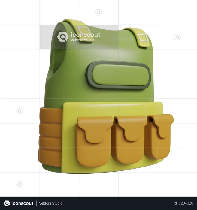 Soldier Vest  3D Icon