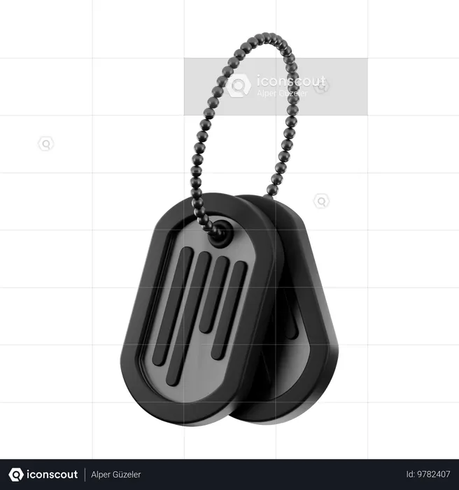 Soldier's tag  3D Icon
