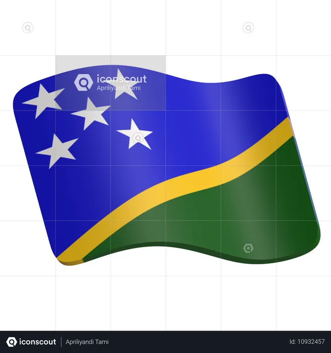 Solomon Islands  3D Icon