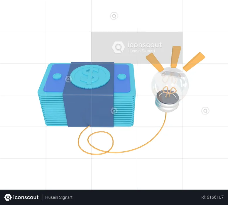 Solução financeira  3D Icon