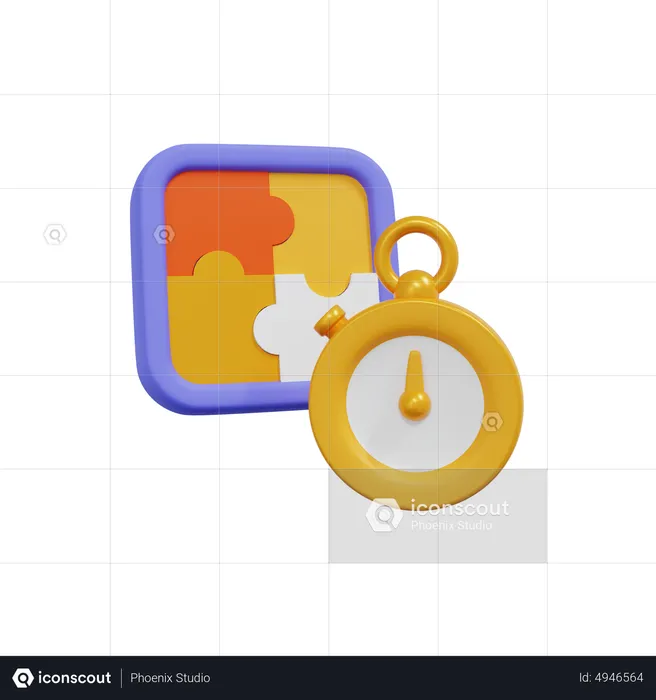 Solution Time  3D Icon