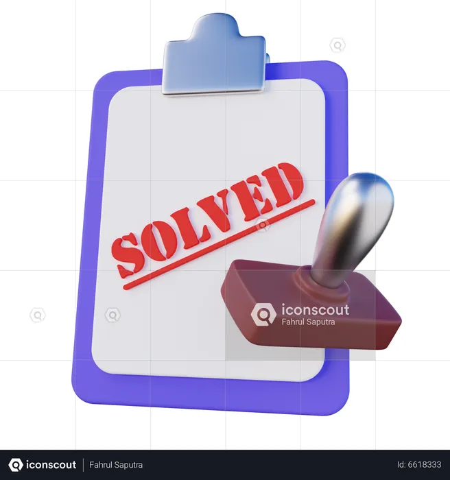 Solved Case Document  3D Icon