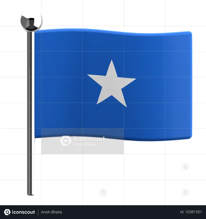 소말리아 Flag 3D Icon