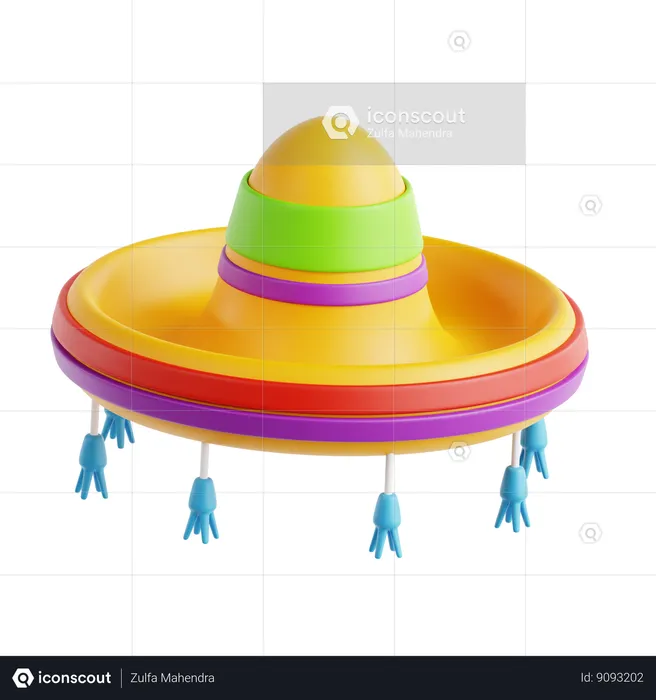 Sombrero  3D Icon