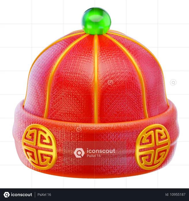 Sombrero chino  3D Icon