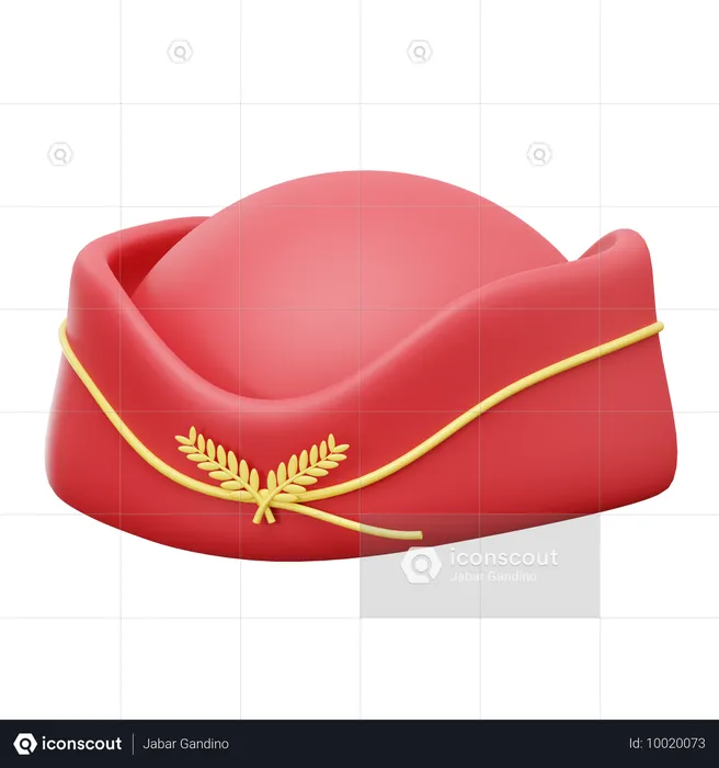 Sombrero de azafata  3D Icon