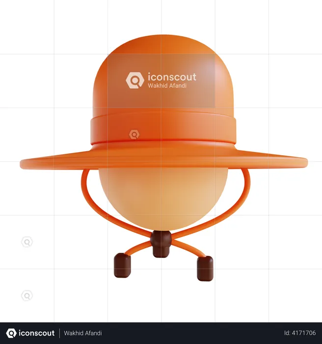 Sombrero de camping  3D Illustration