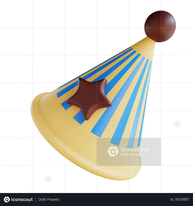 Sombrero de cumpleaños  3D Icon