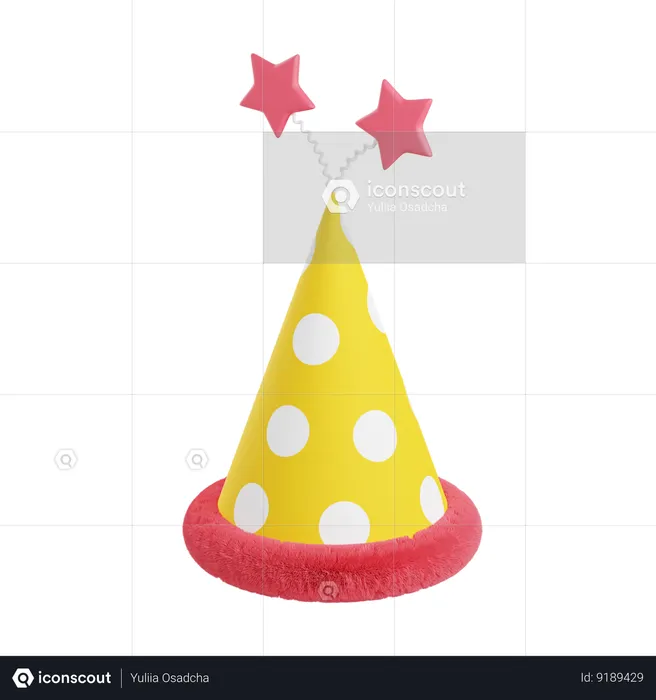 Sombrero de fiesta  3D Icon