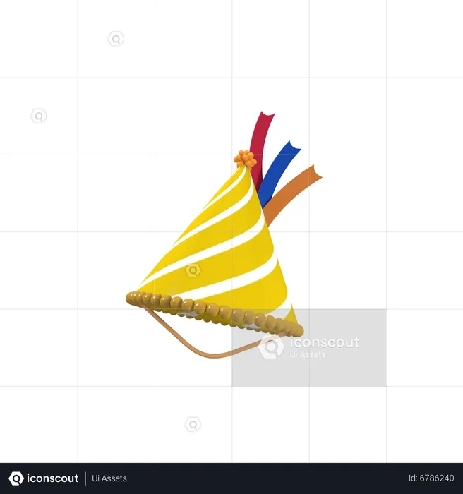 Sombrero de fiesta  3D Icon