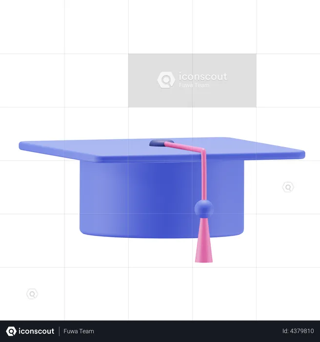 Sombrero de graduacion  3D Illustration