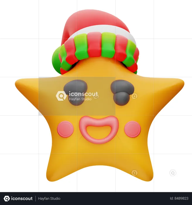 Gorro navideño  3D Icon