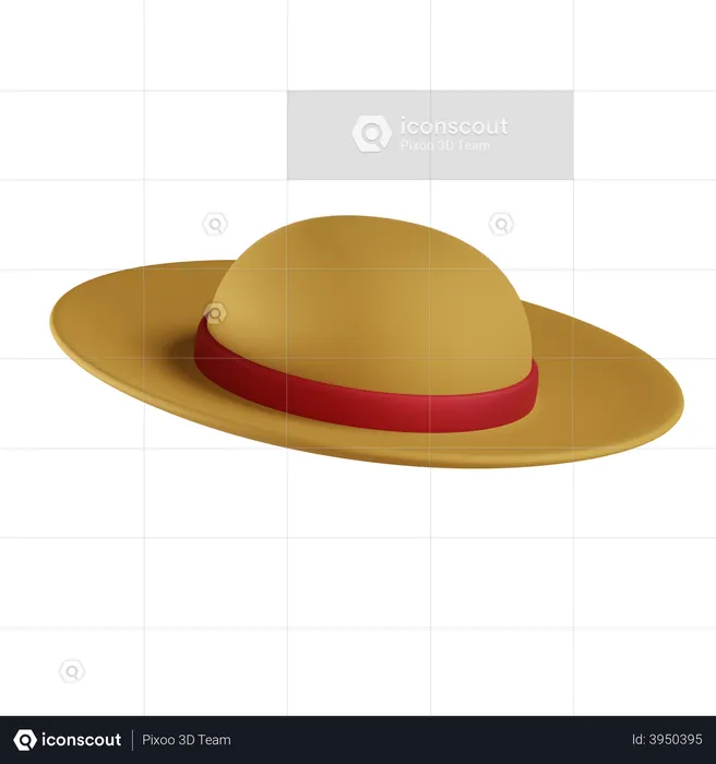 Sombrero de copa  3D Illustration