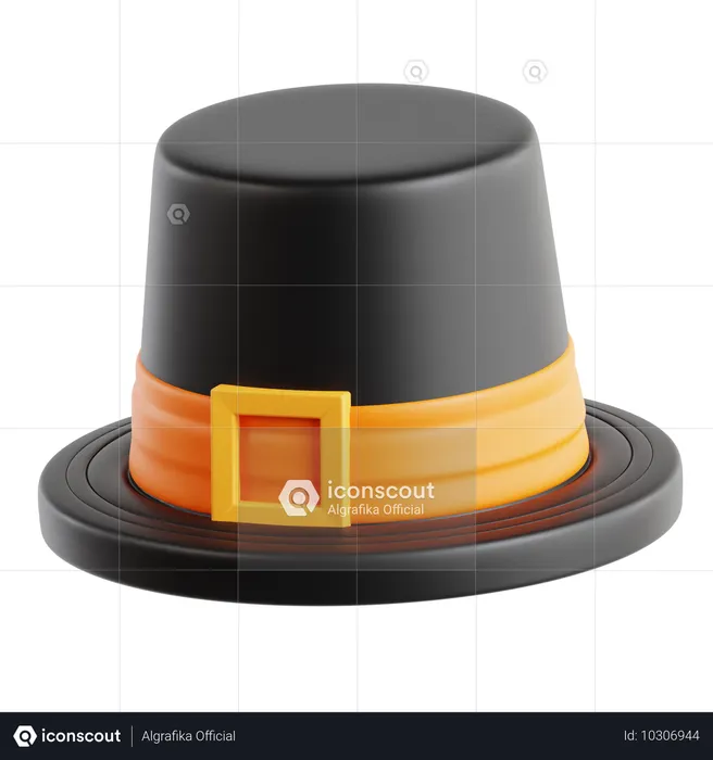 Sombrero de peregrino  3D Icon