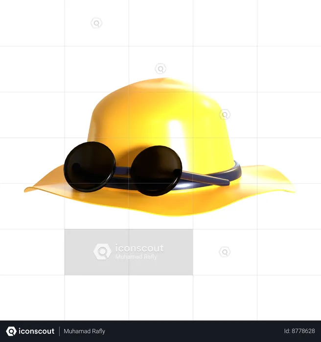 Sombrero de playa  3D Icon