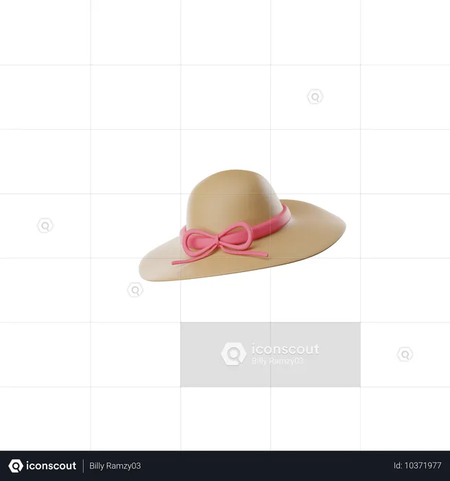 Sombrero de playa  3D Icon