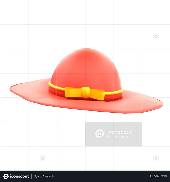 Sombrero de playa  3D Icon