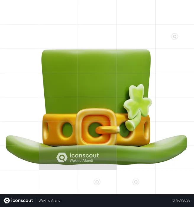 Sombrero de san patricio  3D Icon