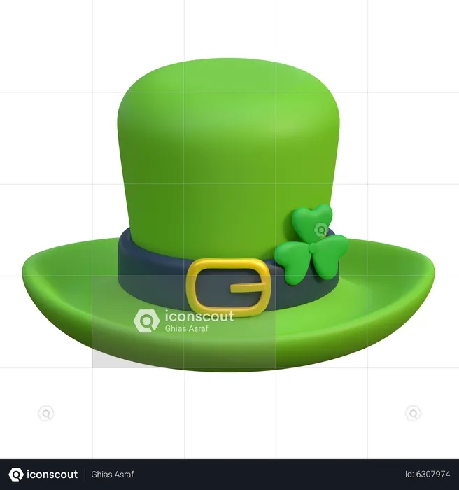 Sombrero de san patricio  3D Icon