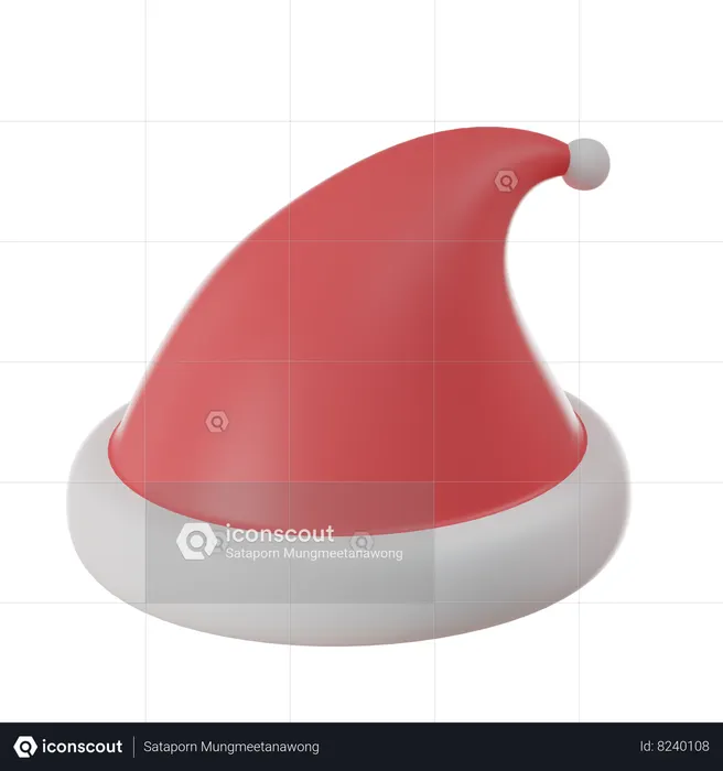 Sombrero de Santa  3D Icon
