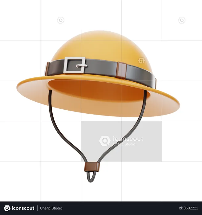 Sombrero de viaje  3D Icon