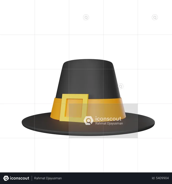 Sombrero de peregrino  3D Icon